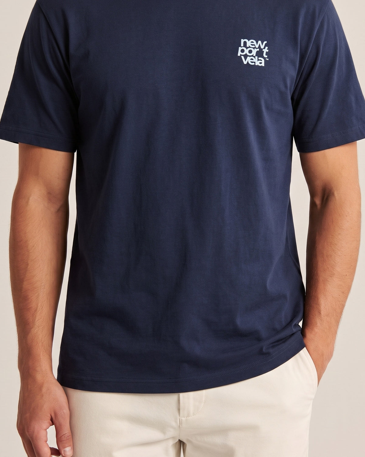 Mariacha 1912 T-Shirt, Blue, on model