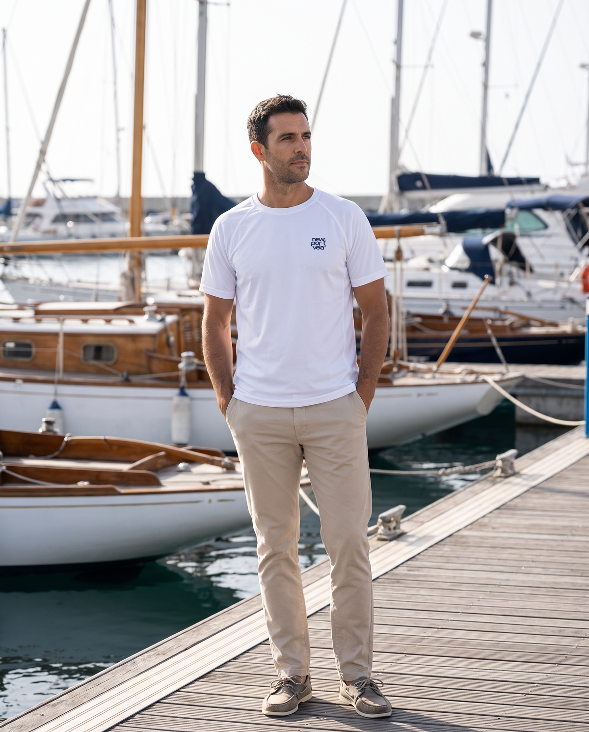 Beaufort Tech Tee, on model