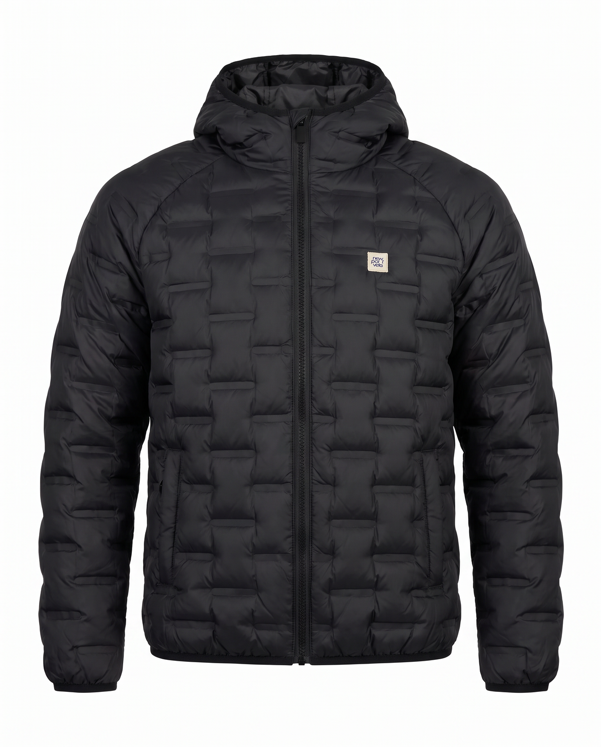Auber Quilted Jacket, Black, front
