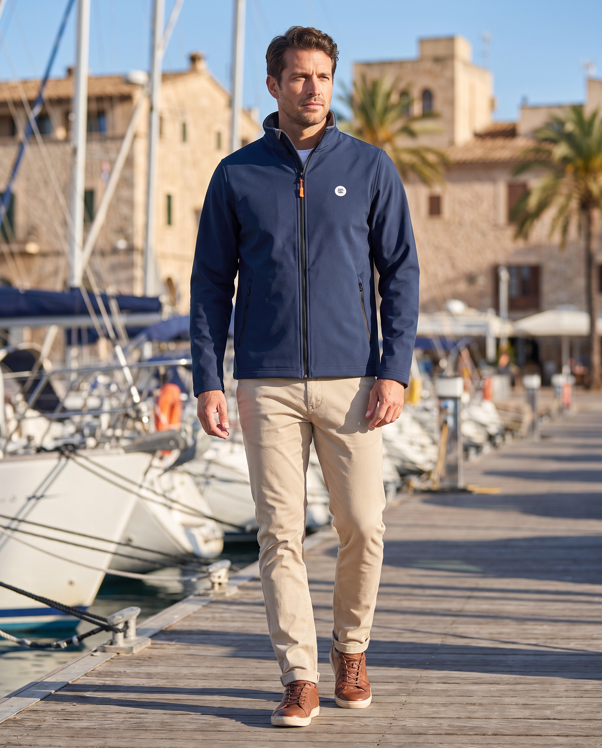 Stortex Softshell Jacket, Navy, outdoors