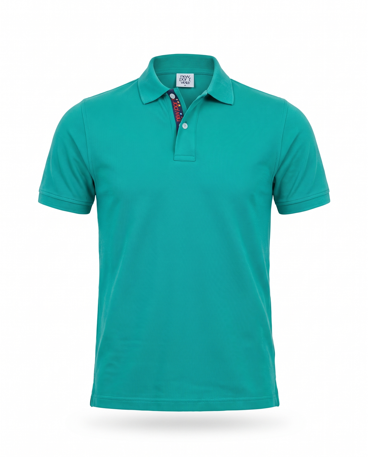 Cinew Piqué Polo, Meadow green, front
