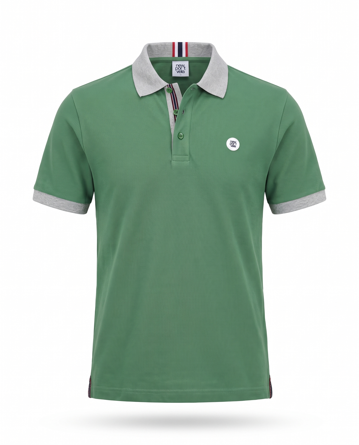 Redor Piqué Polo, Green, front