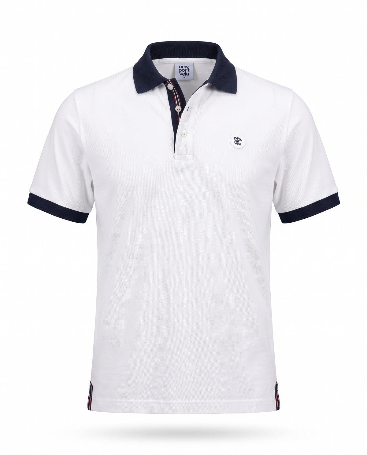 Redor Piqué Polo, White, front