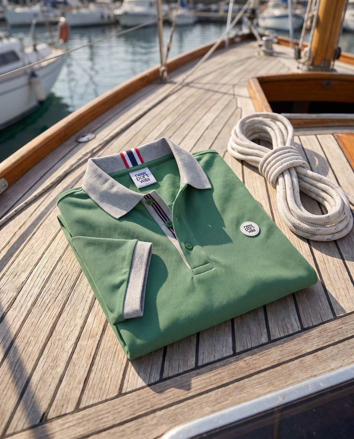 Redor Piqué Polo, Green, outdoors