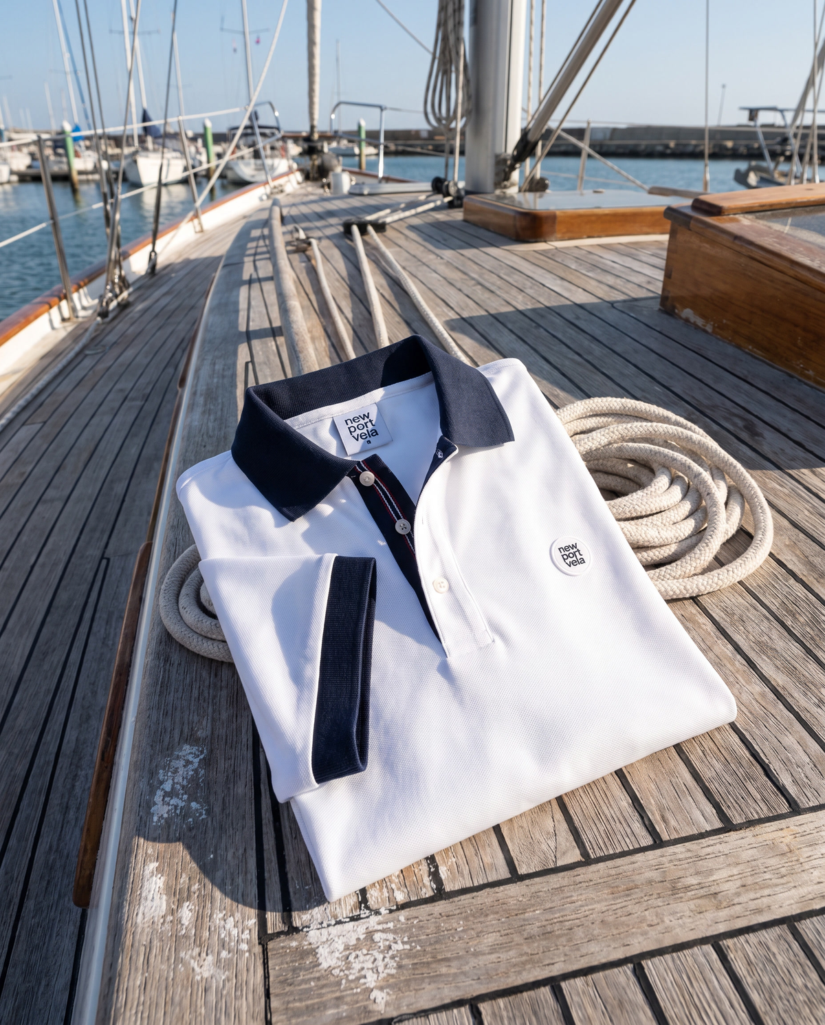 Redor Piqué Polo, White, outdoors