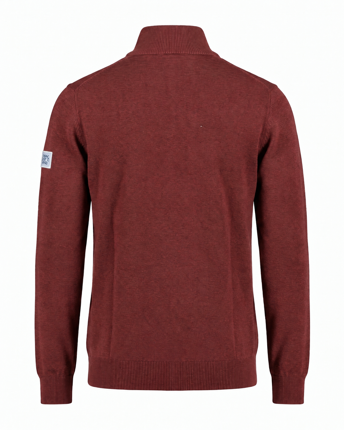 Camray Quarter-Zip Sweater, Burgundy, back