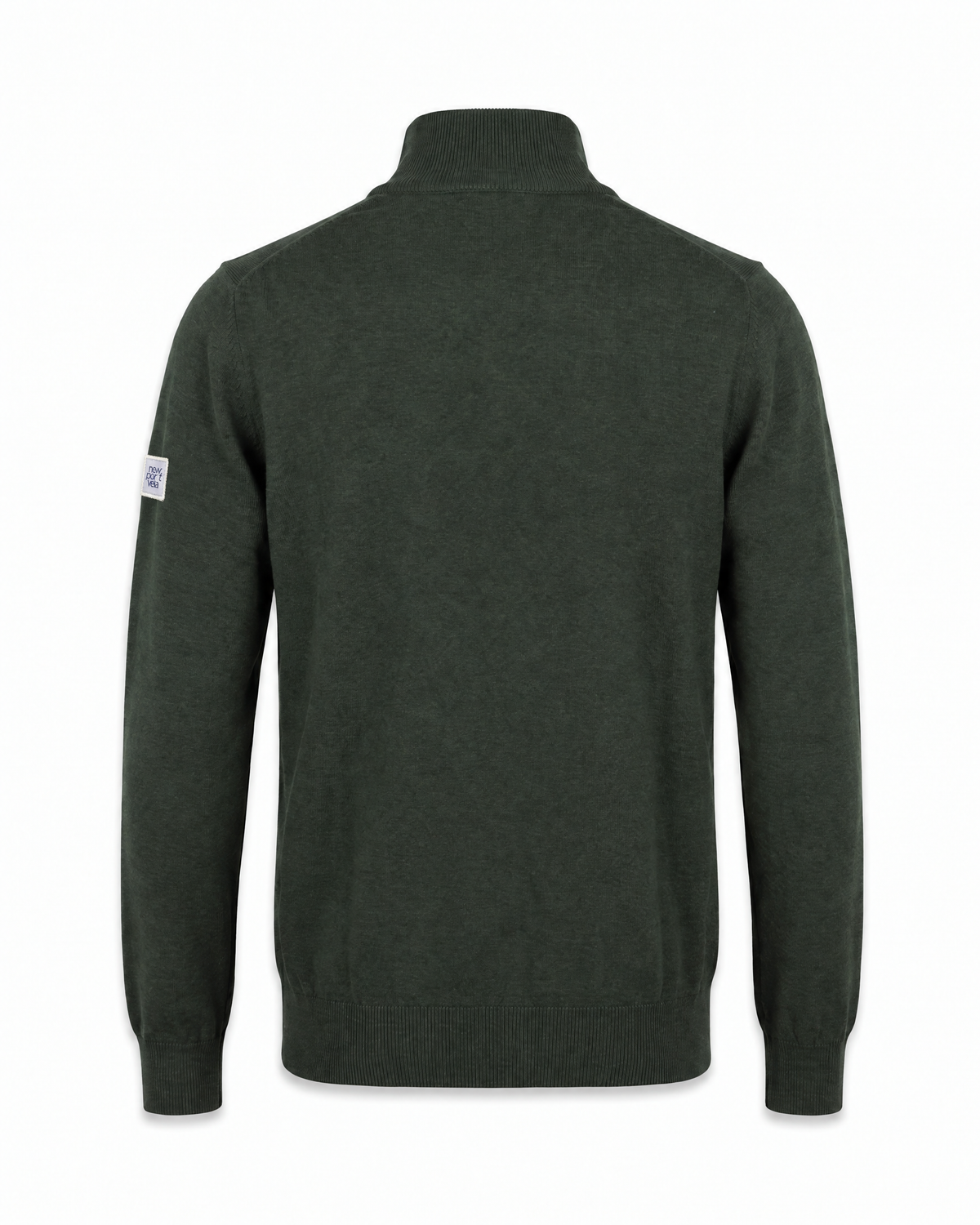 Camray Quarter-Zip Sweater, Bottle green, back