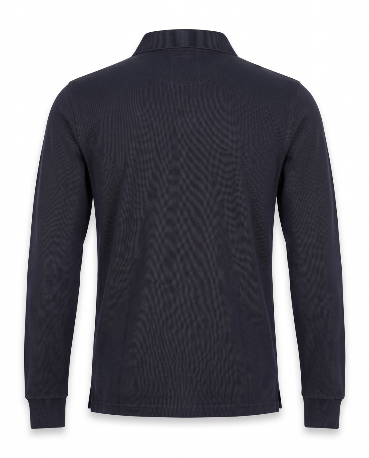 Mlnewport Long-Sleeve Piqué Polo, Navy, back