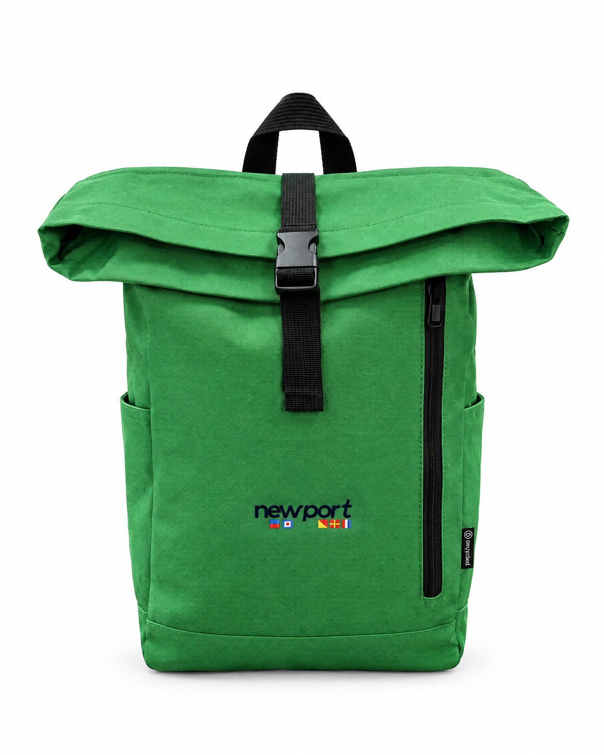 Mironte Roll-Top Backpack, Light green, front