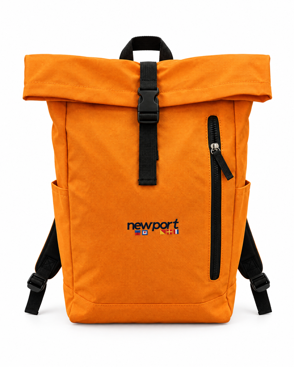 Mironte Roll-Top Backpack, Orange, front
