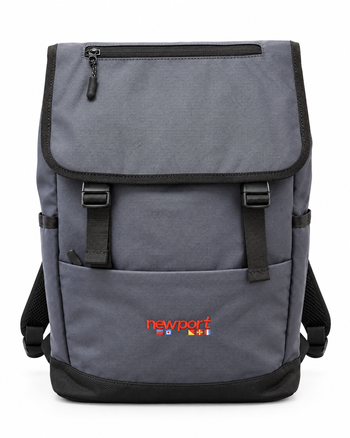 Rois Flap Backpack, Navy, front