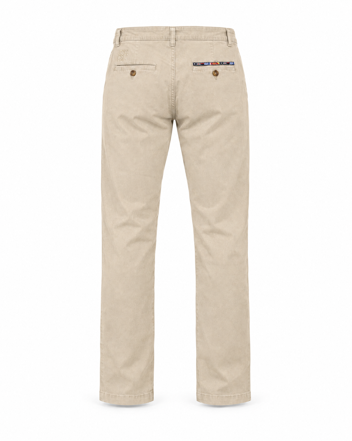 Tinmar Stretch Chino Trousers, Camel, back