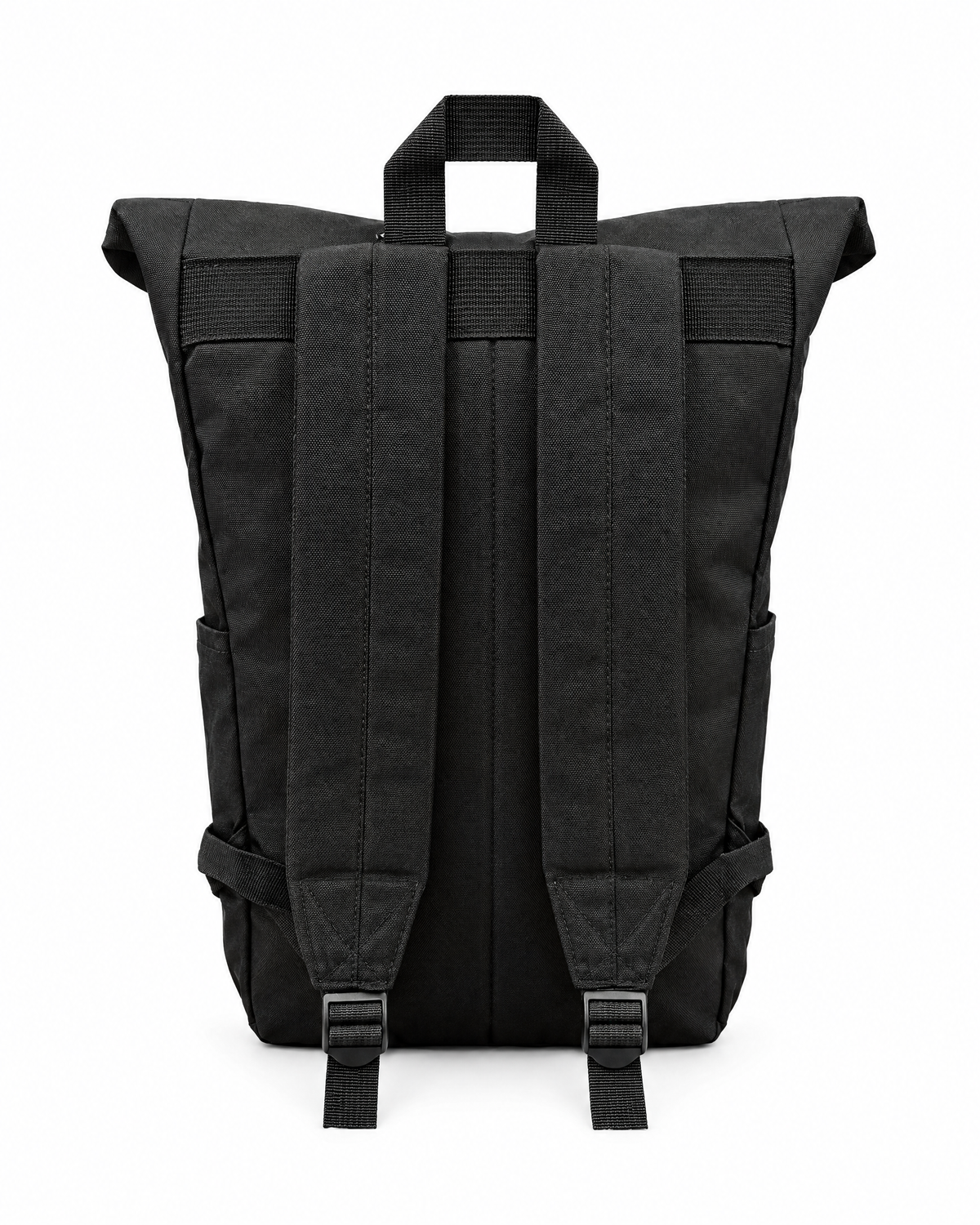 Mironte Roll-Top Backpack, Black, back