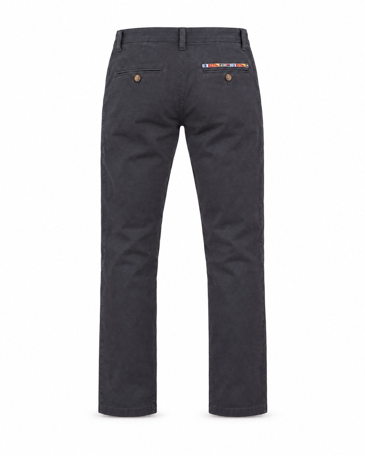 Tinmar Stretch Chino Trousers, Navy, back