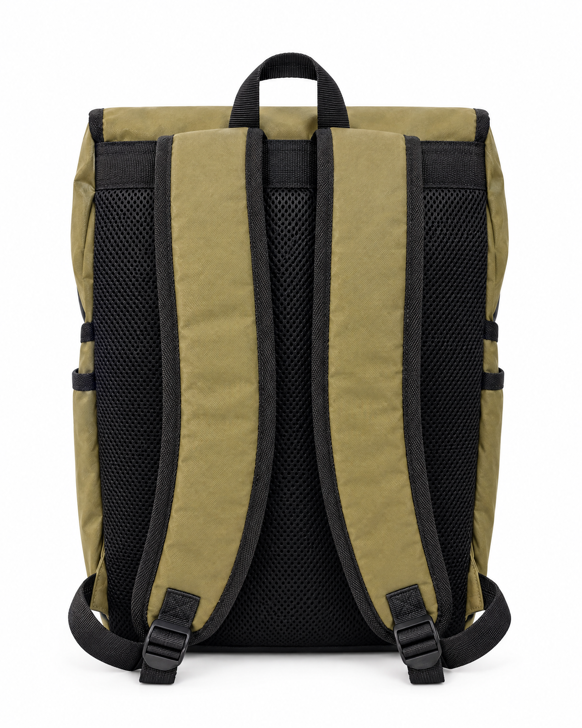 Rois Flap Backpack, Olive green, back