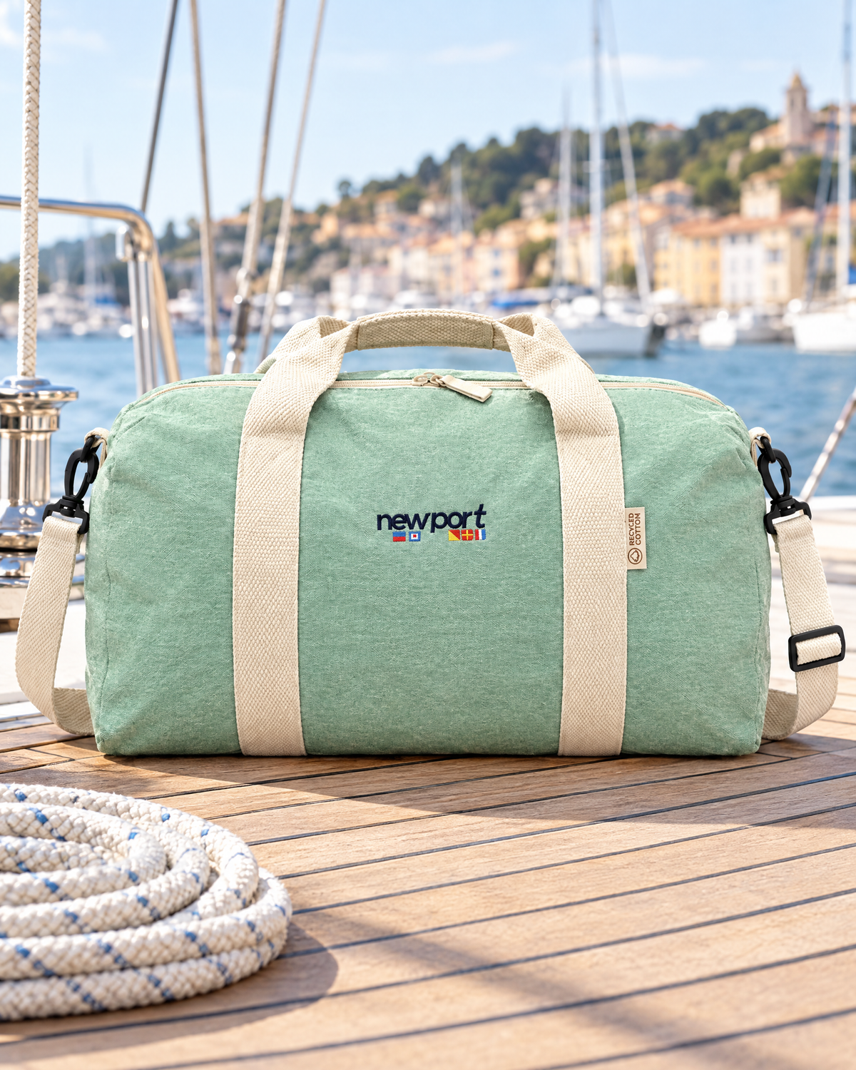 Ondelo Duffel Bag, Mint green, outdoors