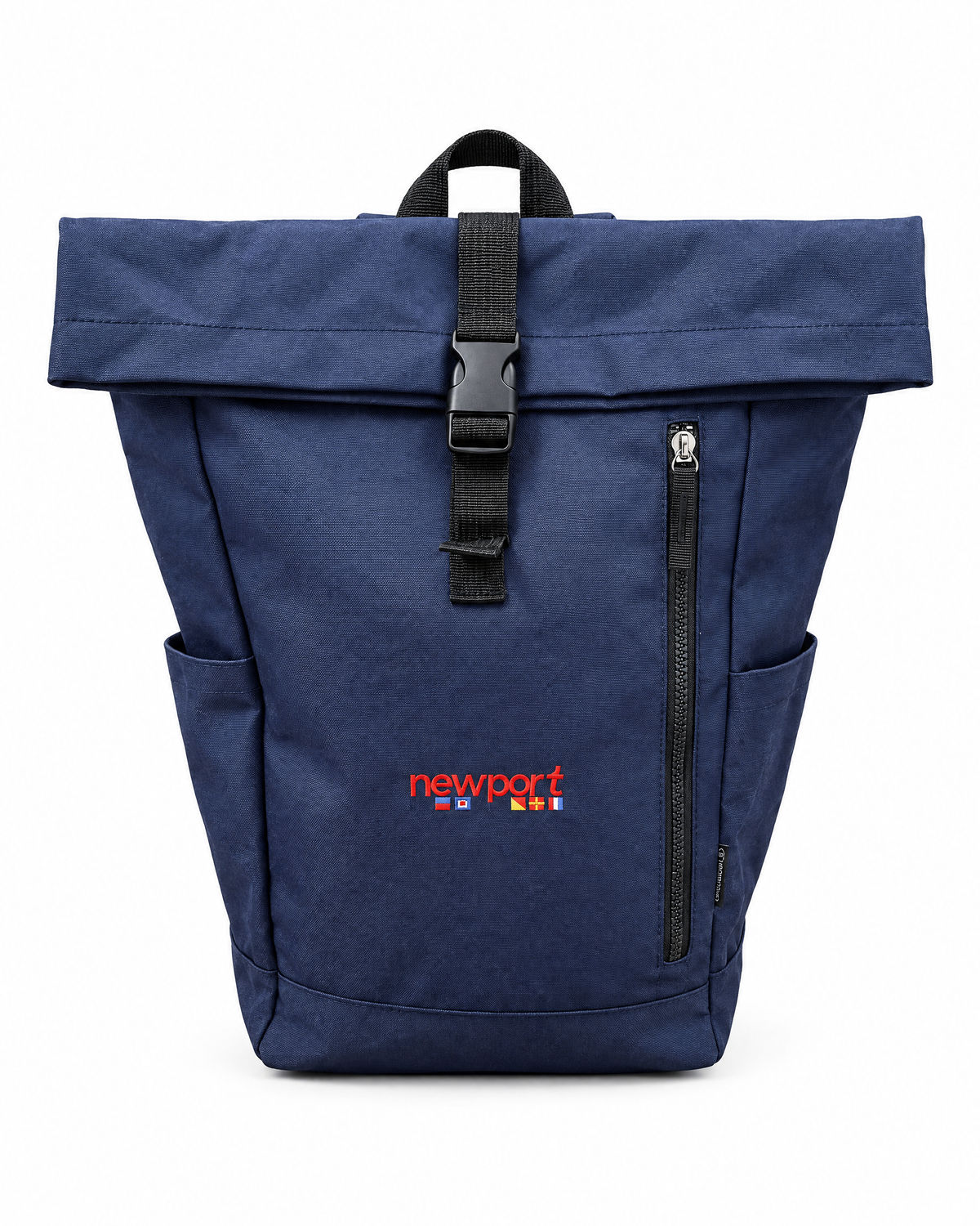 Mironte Roll-Top Backpack, Navy, front