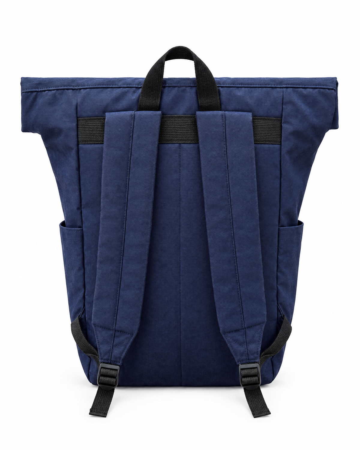 Mironte Roll-Top Backpack, Navy, back