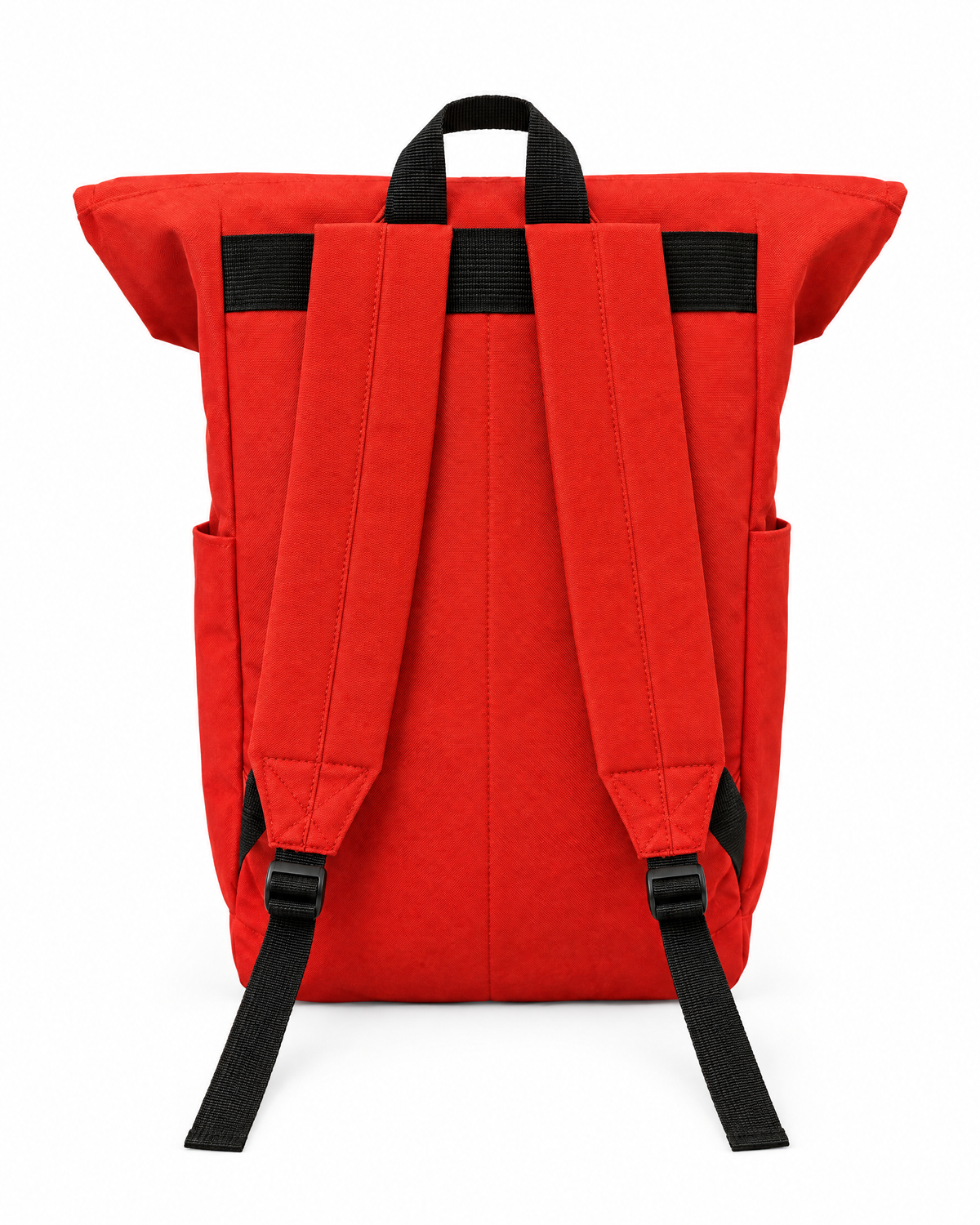 Mironte Roll-Top Backpack, Red, back