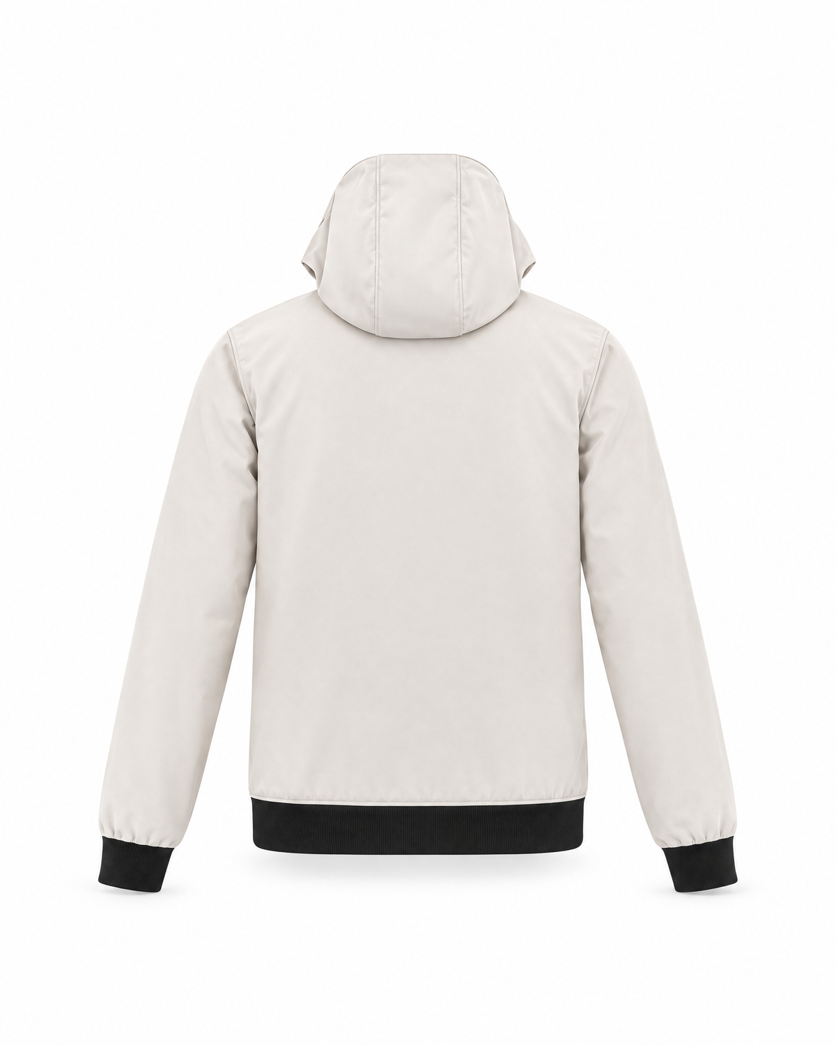 London Waterproof Hooded Jacket, Beige, back