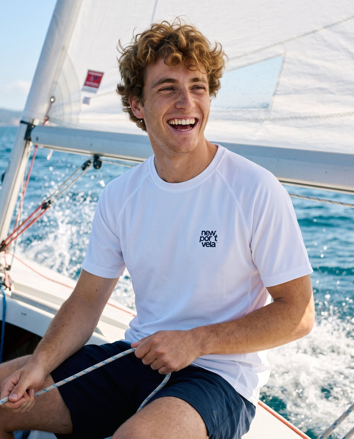 Beaufort Tech Tee, on model