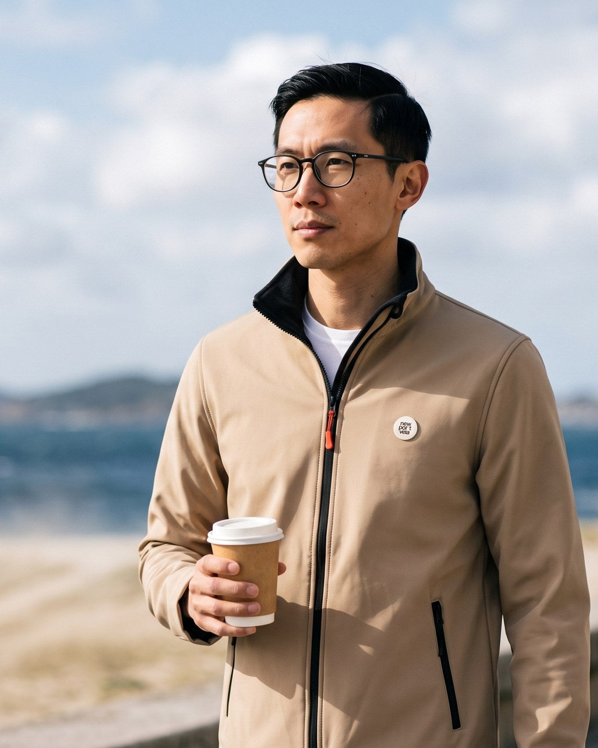 Stortex Softshell Jacket, Camel, on model