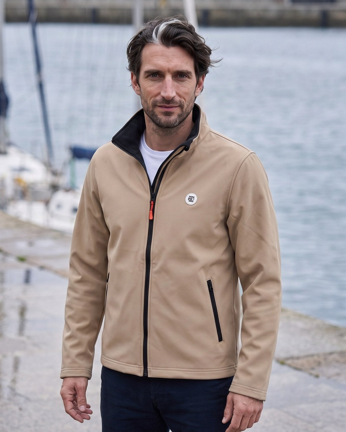 Stortex Softshell Jacket, Camel, on model